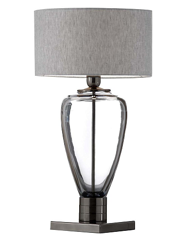 Lampe de Table en Cristal Fumé
