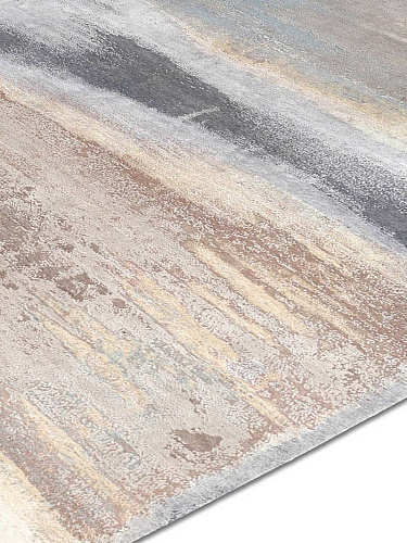 Tapis No. 04 Mélange Beige sur Gris