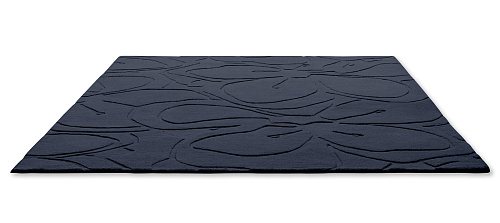 Tapis Romantic Magnolia Bleu Foncé