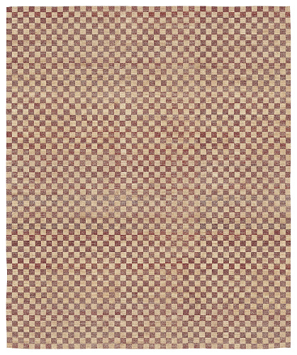 Tapis Mauro Damier Rouge Foncé