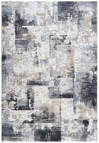 Tapis Belge Abstrait Tissé Machine