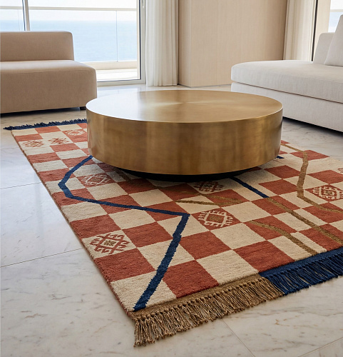 Tapis Checker Terra
