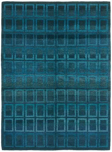Tapis Gamba Zar Gunti Bleu