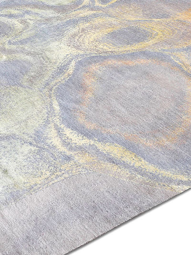 Tapis fait main de luxe Soleil Pastel