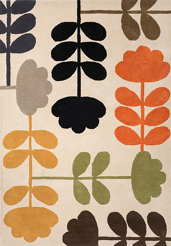 Tapis Cut Stem Multicolore