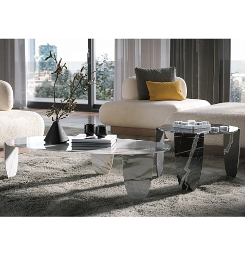 Table basse Arturo en verre artistique