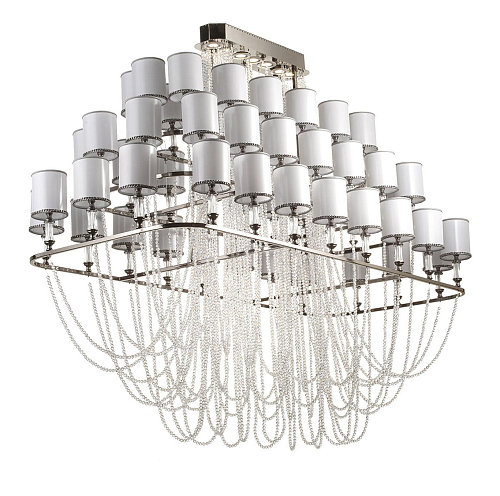 Lustre Rectangulaire aux Cristaux Asfour