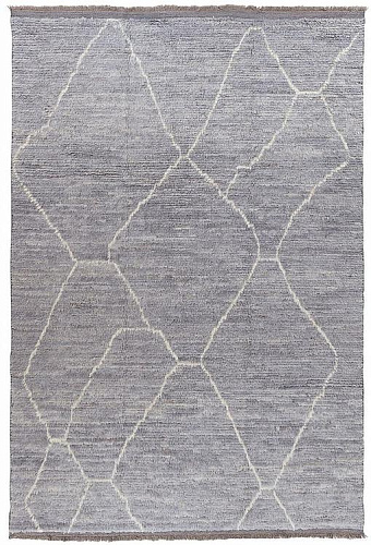 Tapis Berbère Gris à Poil Long