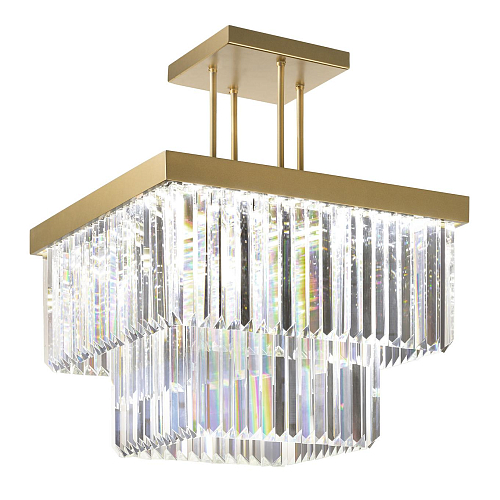 Lustre Carré en Cristal