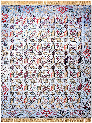 Tapis Oiseau Ouchak Inversé