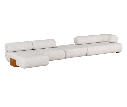 Canapé modulable Carmel en bois
