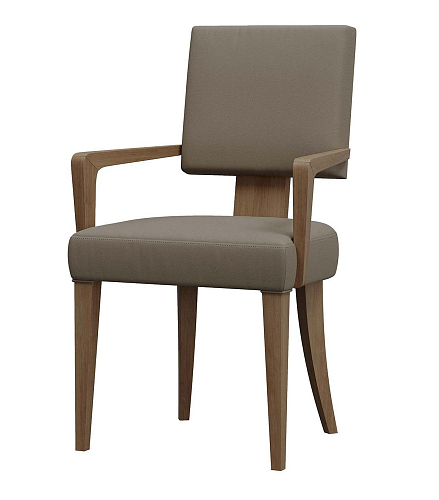 Chaise rembourrée avec cadre en bois