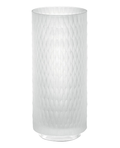 Vase en Cristal Mat Hexagonal Italien