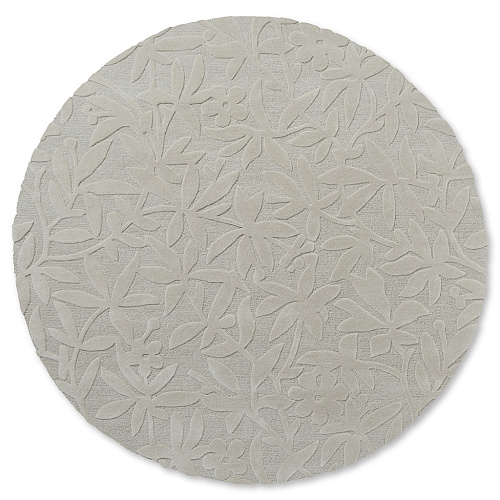 Tapis rond Cleavers Naturel