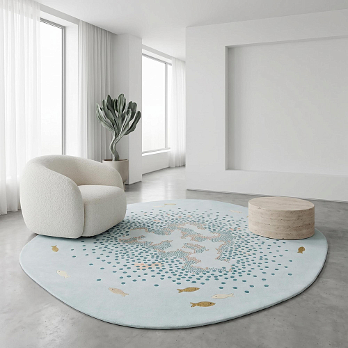 Tapis de luxe Halo Aqua