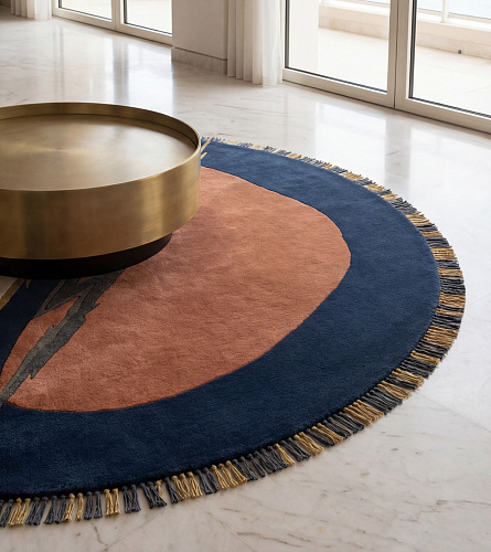 Tapis de luxe Lightning Crest Navy