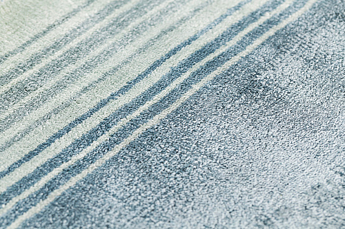 Tapis en Viscose Océan Tissé à la Main