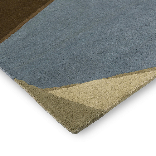 Tapis Sumi Reflet Bleuet/Épice