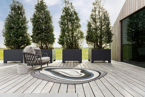 Tapis d’extérieur Habitat Aura Gris 477304