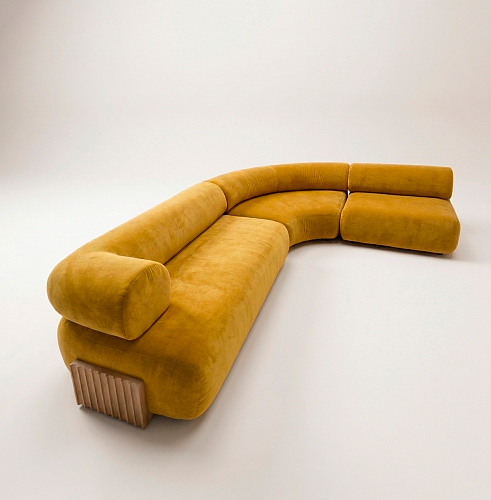 Canapé modulable Carmel en bois