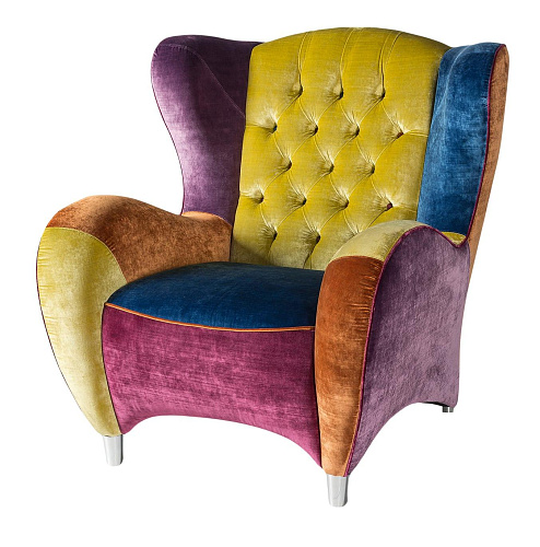 Fauteuil multicolore Schinke