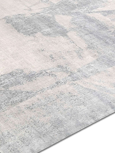 Tapis noué main Gris / Beige
