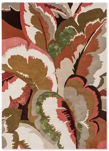 Tapis Calathea Ambre/Palissandre Brésilien