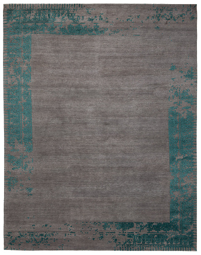 Tapis Ferrara Bordure Spéciale Gris Bleu
