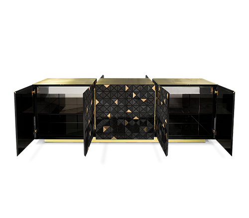 Buffet Noir & Or Mosaic