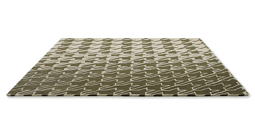 Tapis Houndstooth Gris