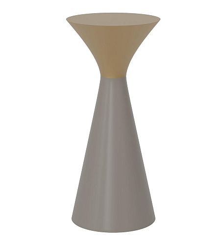 Table d'appoint feuille dorée