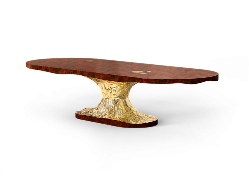 Table à Manger Ovale Luxe Évolution
