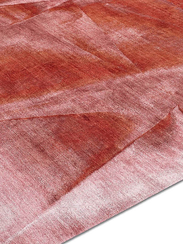 Tapis noué main Rouille