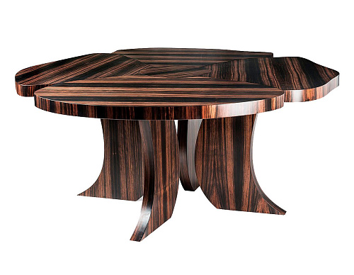 Table de salle à manger en bois foncé Andy