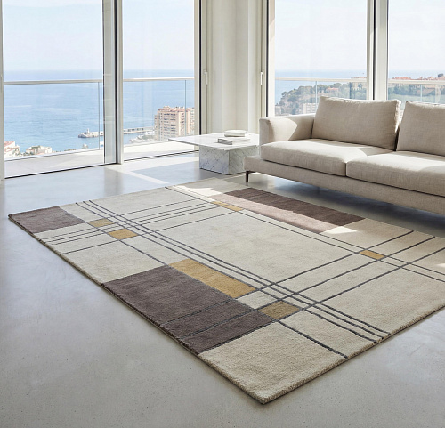 Tapis artisanal Measured Grid
