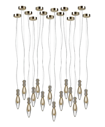 Suspension Murano Gouttes 14 Lumières
