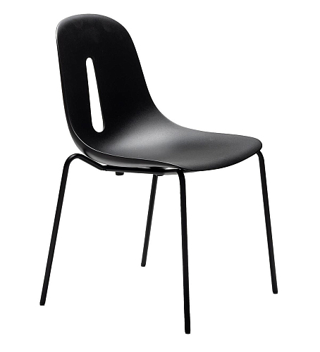 Chaise Gotham S Noire (Lot de 2)