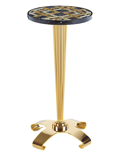 Table d'appoint Marquina avec plateau en marbre