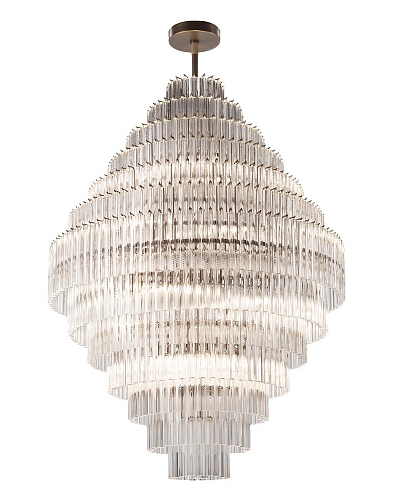 Lustre Brunito Murano Triedro en Laiton