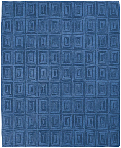 Tapis Deep Square Bleu