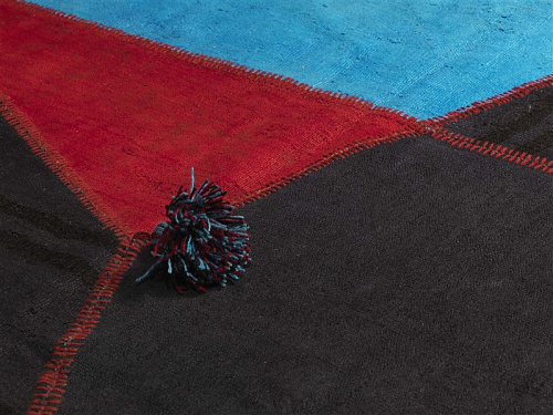Tapis Patchwork Chanvre "Out Of The Blue"