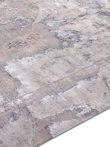 Tapis noué main Gris Luxe