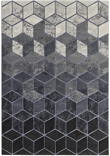 Tapis Géométrique Gris