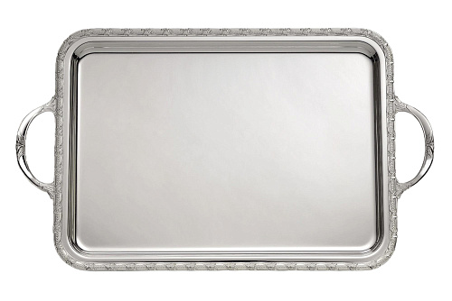 Plateau Rectangulaire Avec Poignées Royal Silver