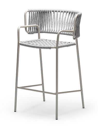 Tabouret de Bar d'Extérieur Klot SG Sable et Gris