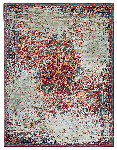 Tapis Bidjar Highgate Enjoy Rouge Gris Soie
