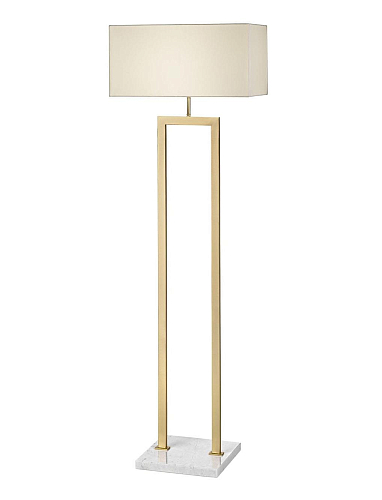 Lampadaire Finition Or Antique avec Pied en Marbre