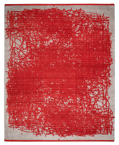 Tapis Grid Enjoy Rouge