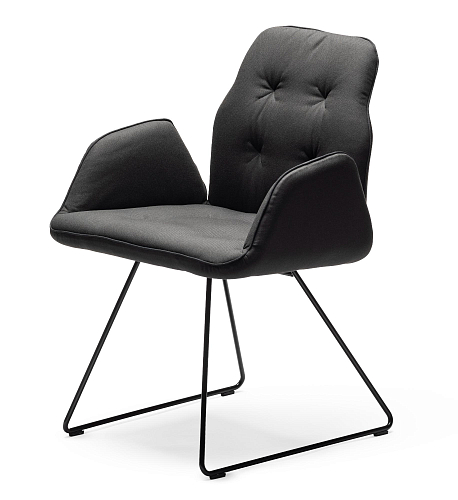 Chaise Betibù SL-P Noire avec Accoudoirs