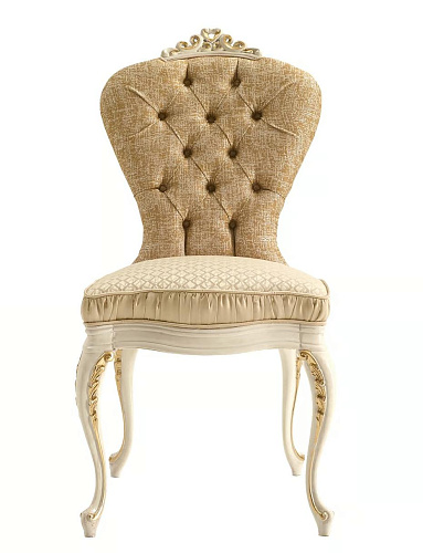 Chaise En Tissu Italienne De Luxe